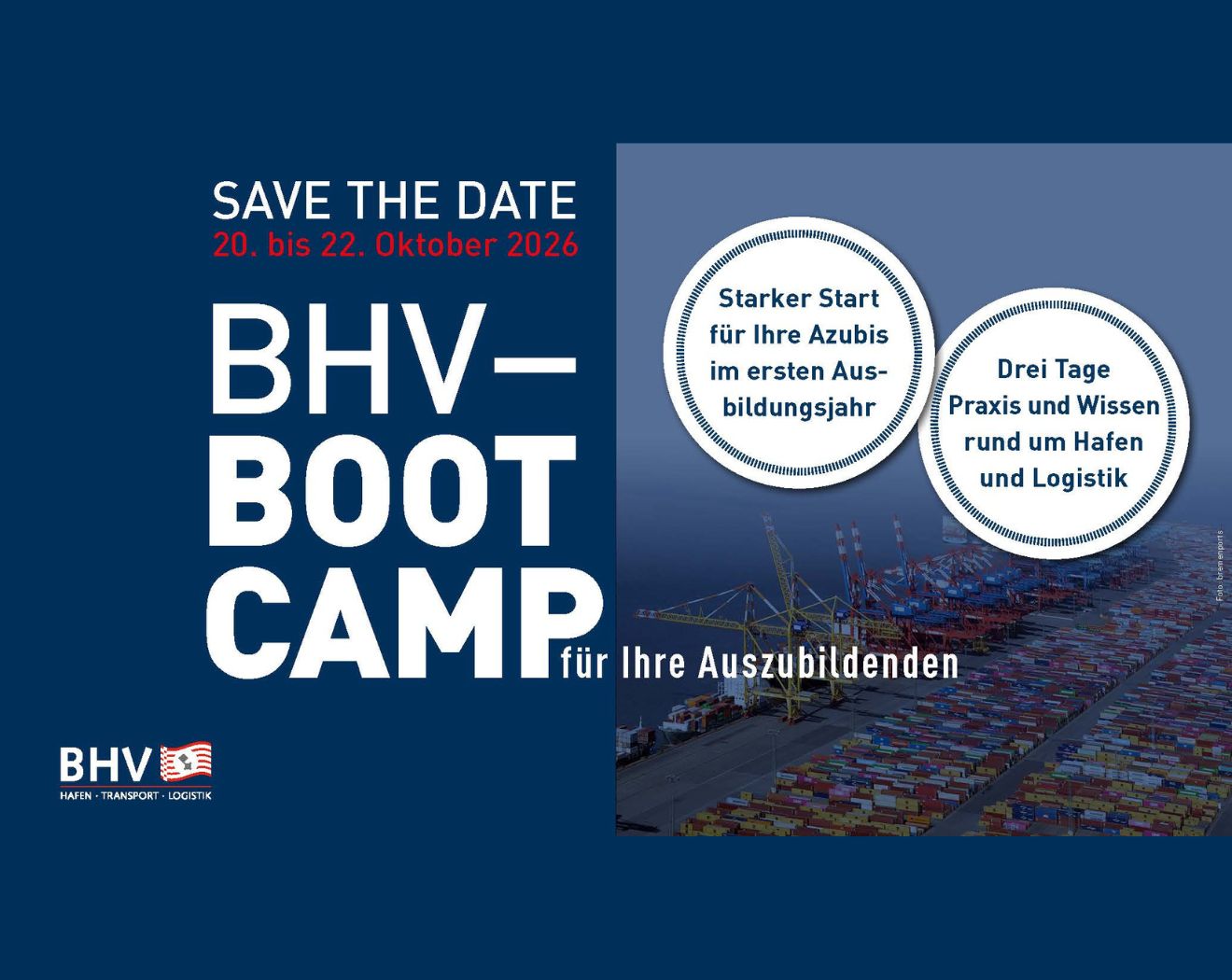 NEU AB OKTOBER 2026: DAS BHV-BOOTCAMP FÜR AUSZUBILDENDE